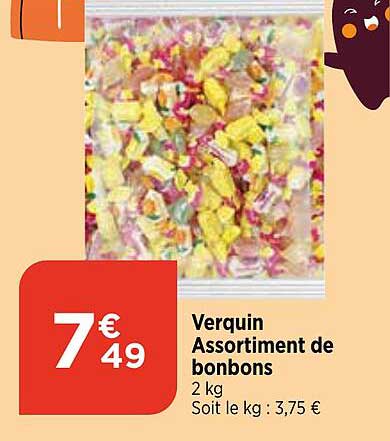 verquin assortiment de bonbons