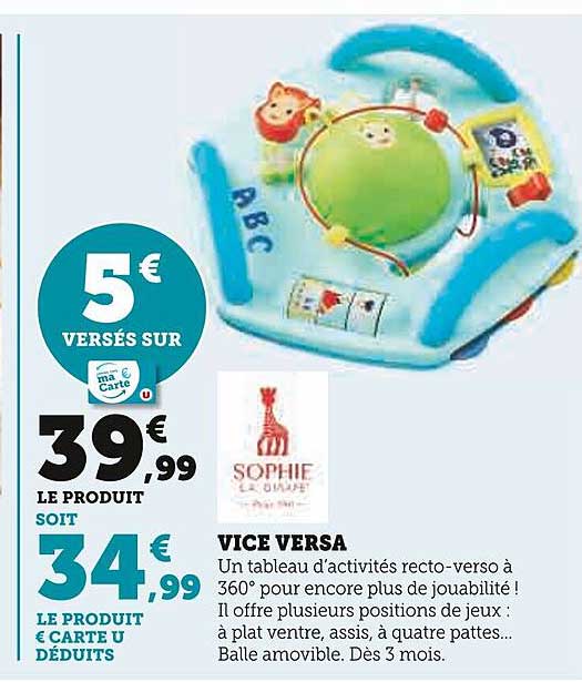 vice versa sophie la girafe