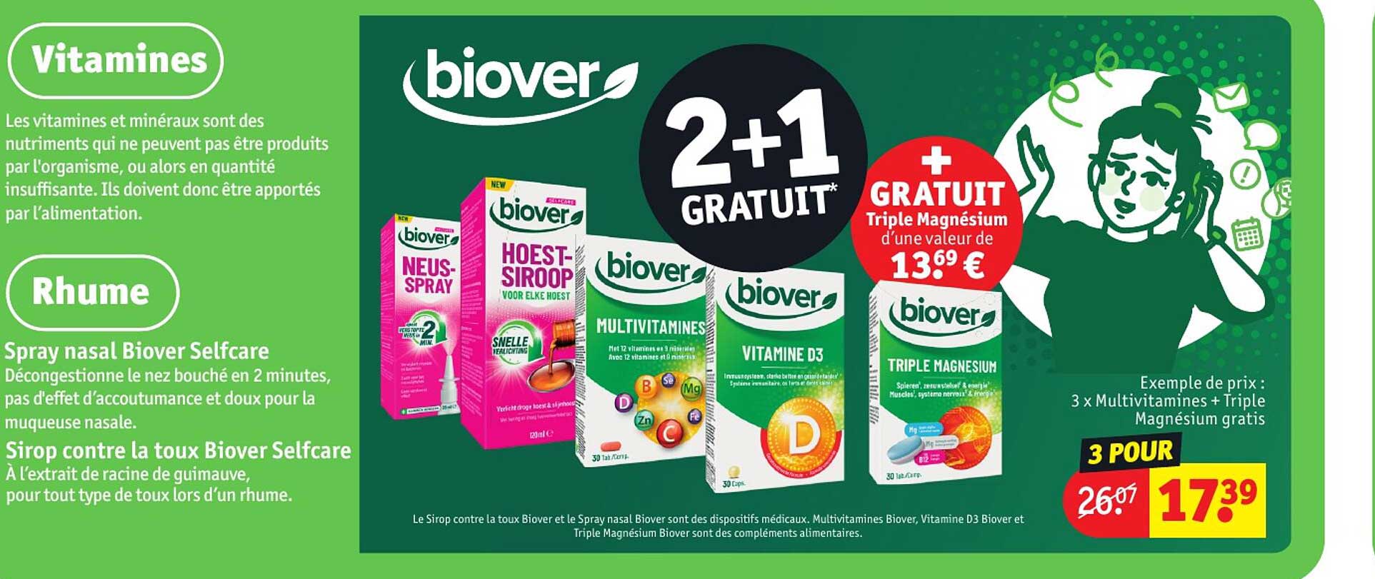 vitamines, rhume biover