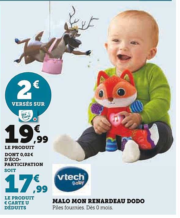 vtech malo mon renardeau dodo