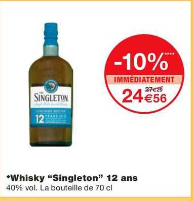 whisky "singleton" 12 ans