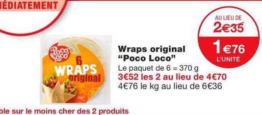 wraps original "poco loco"