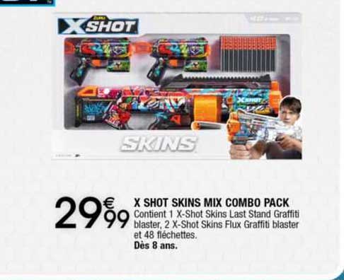 x shot skins mix combo pack