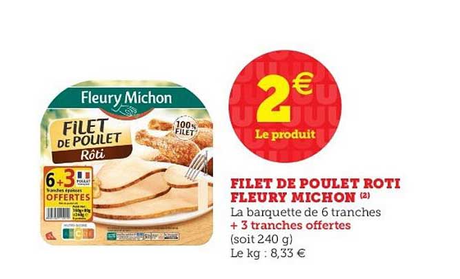 filet de poulet rôti fleury michon