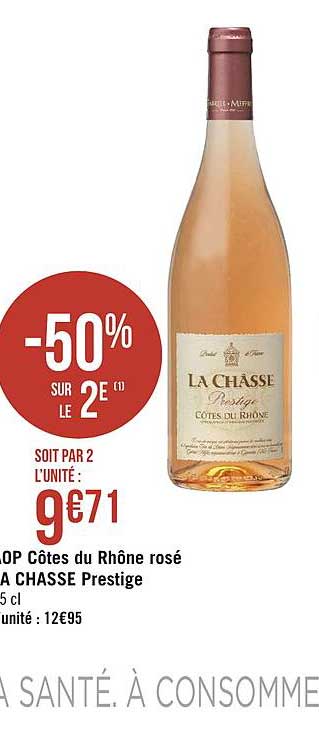 aop côtes du rhône rosé la châsse presitge