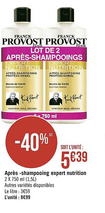 après shampooing expert nutrition frank provost