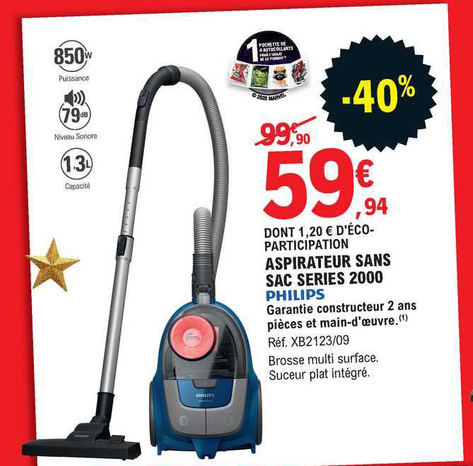 aspirateur sans sac series 2000 philips