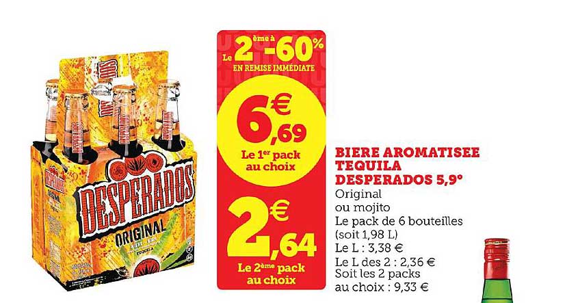 bière aromatisée tequila desperados 5,9°