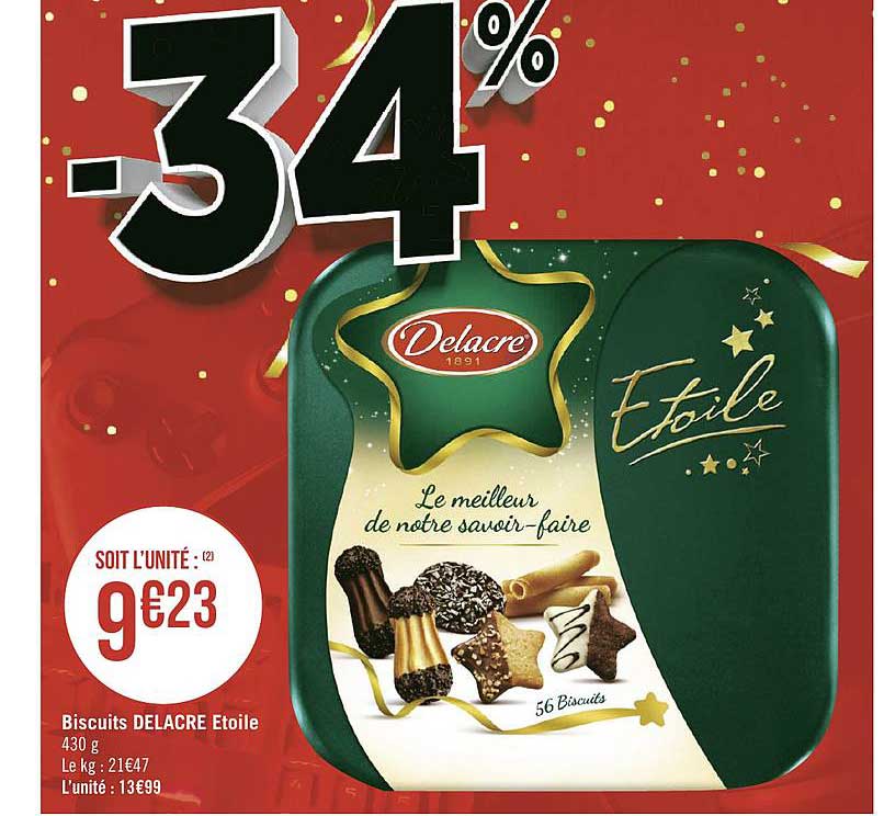 Biscuits Delacre étoile