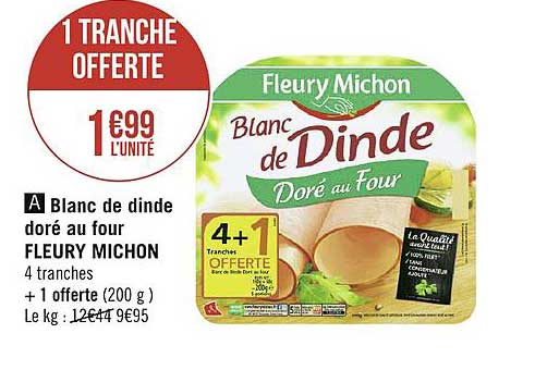 blanc de dinde doré au four fleury michon