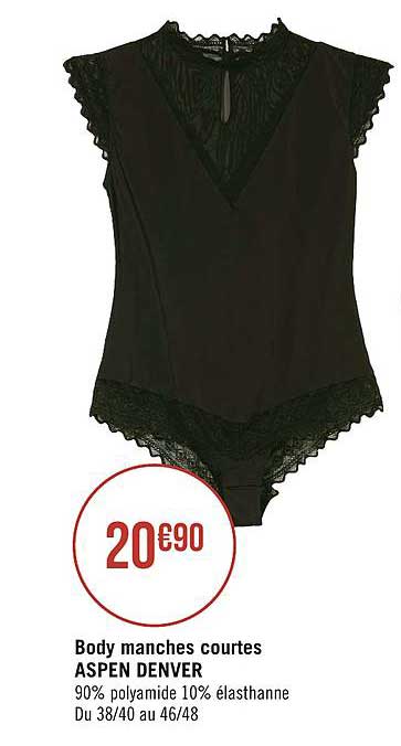 body manches courtes aspen denver