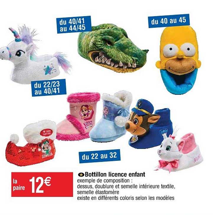 bottillon licence enfant