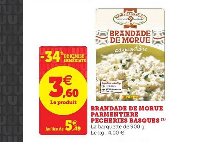brandade de morue parmentière pêcheries basques