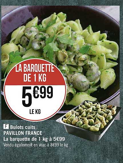 bulots cuits pavillon france