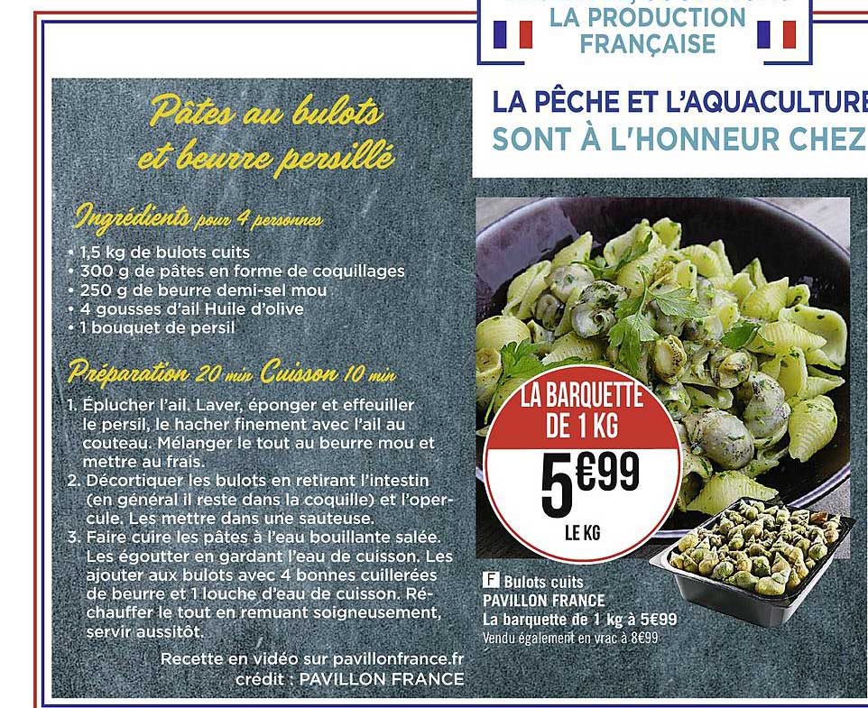 bulots cuits pavillon france