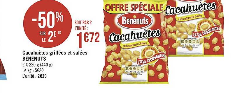 Cacahuètes Grillées Et Salées Benenuts