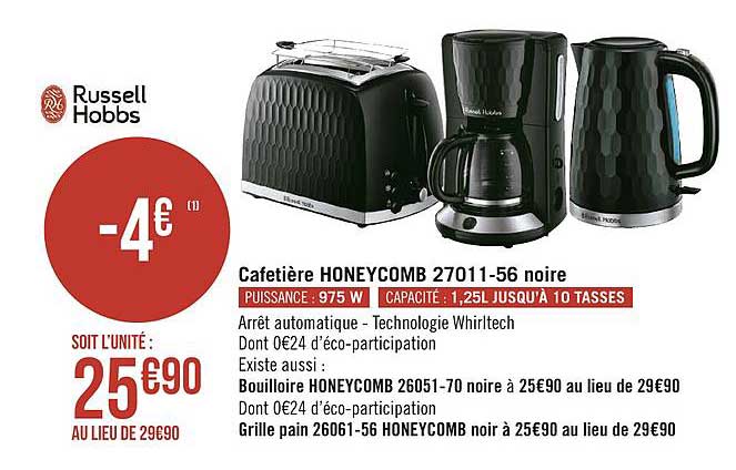 Cafetière Honeycomb Noir