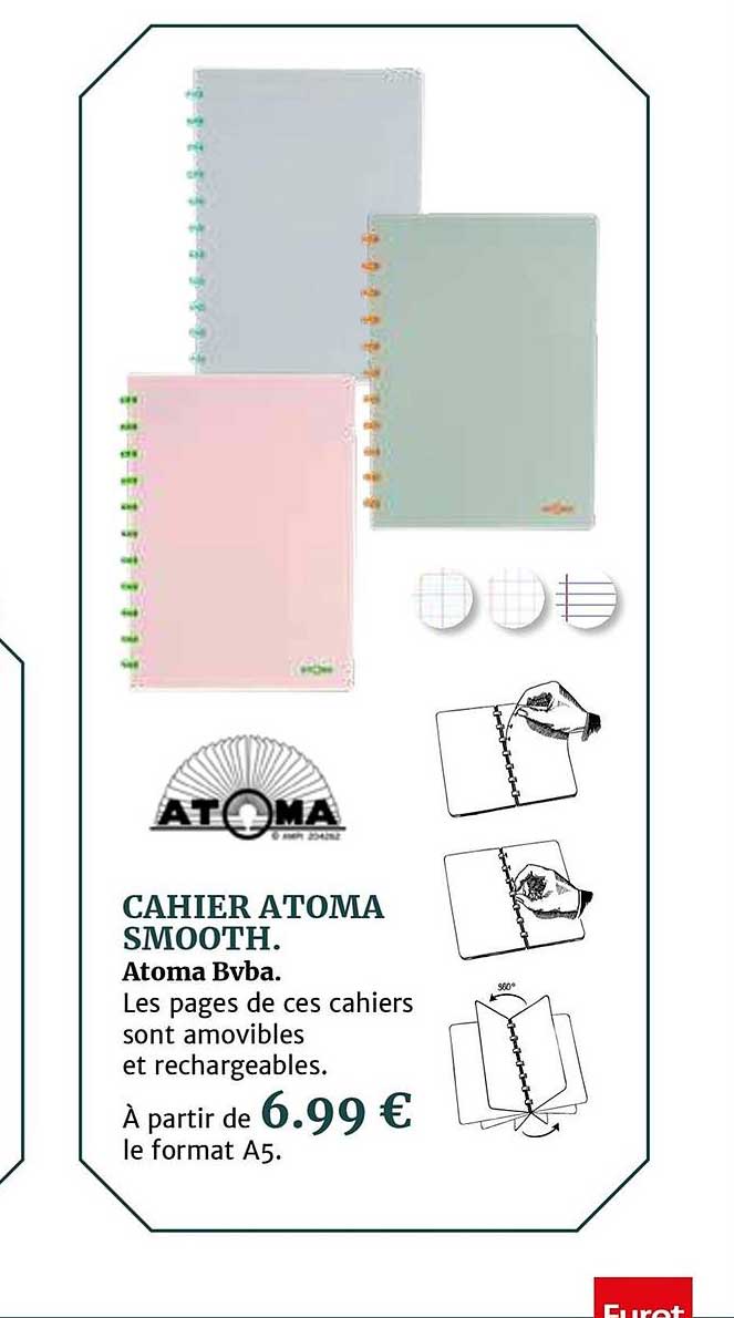 cahier atoma smooth atoma bvba