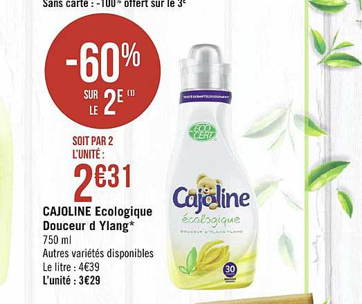Cajoline Ecologique Douceur D Ylang