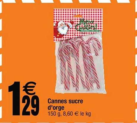 cannes sucre d'orge