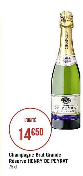 champagne brut grande réserve henry de peyrat