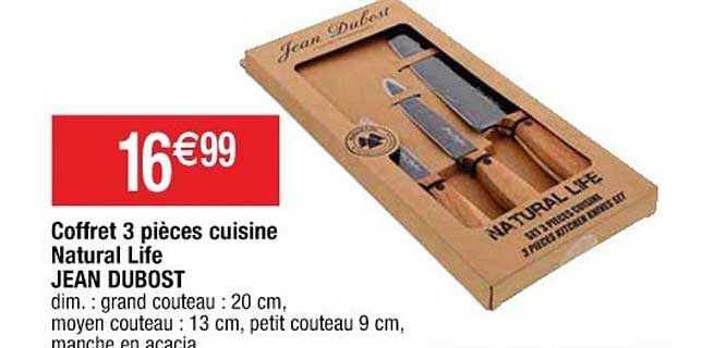 coffret 3 pièces cuisine natural life jean dubost