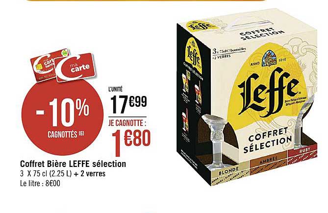 Coffret Bière Leffe Sélection