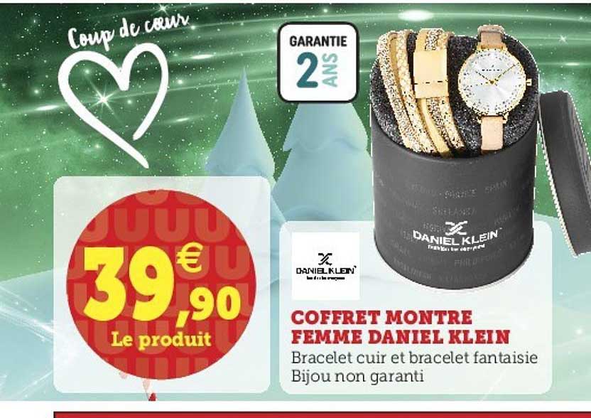 coffret montre femme daniel klein