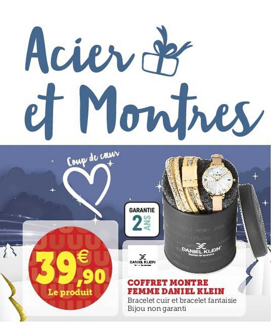 coffret montre femme daniel klein