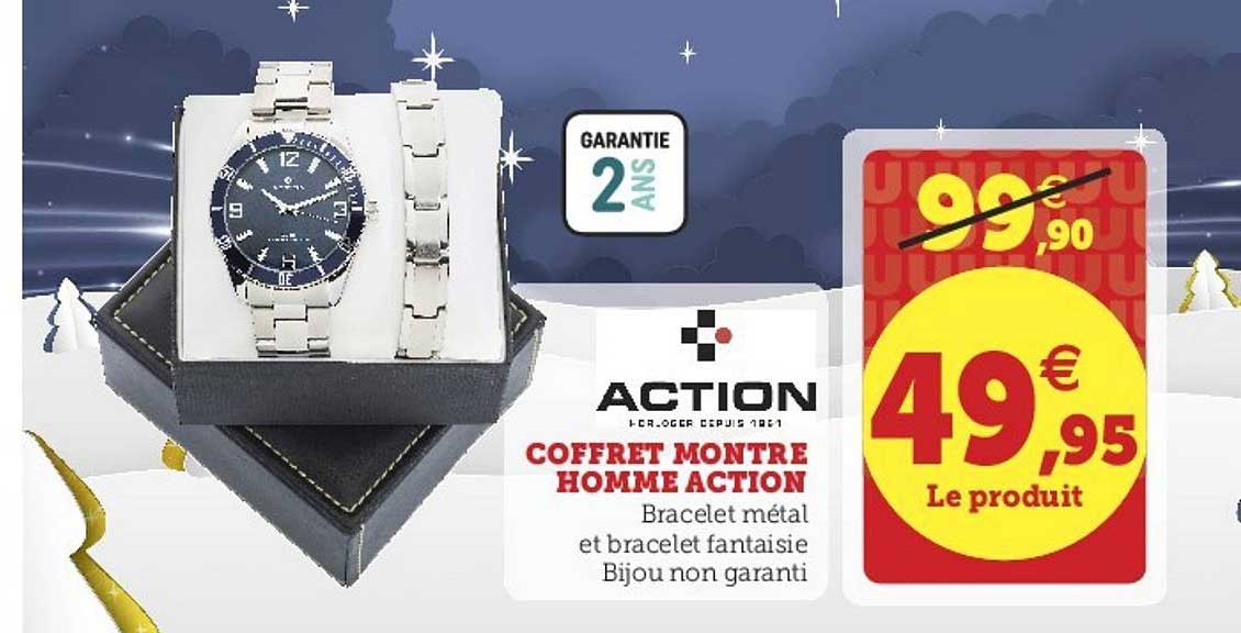 Coffret Montre Homme Action