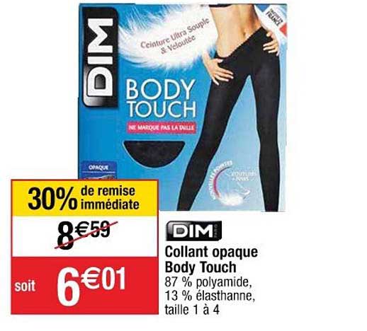 collant opaque body touch dim