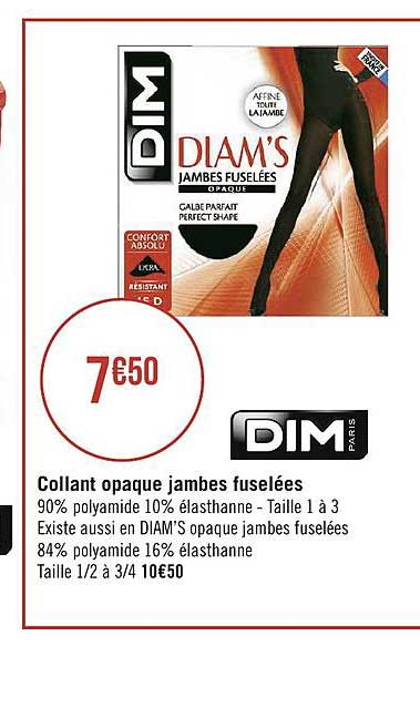 collant opaque jambes fuselées