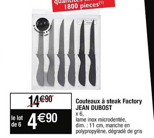 Couteaux à Steak Factory Jean Dubost
