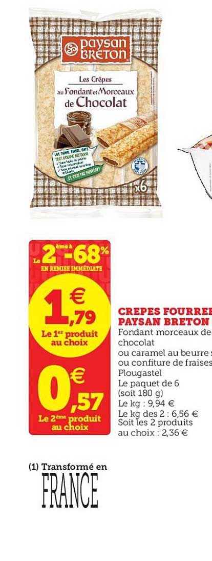 crêpe fourrée paysan breton