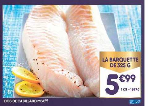 Dos De Cabillaud Msc