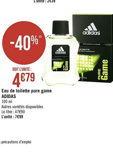 eau de toilette pur game adidas