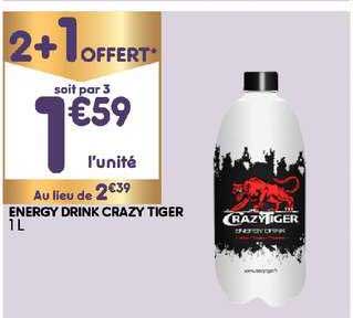 Energy Drink Crazy Tiger 2+1 Offert