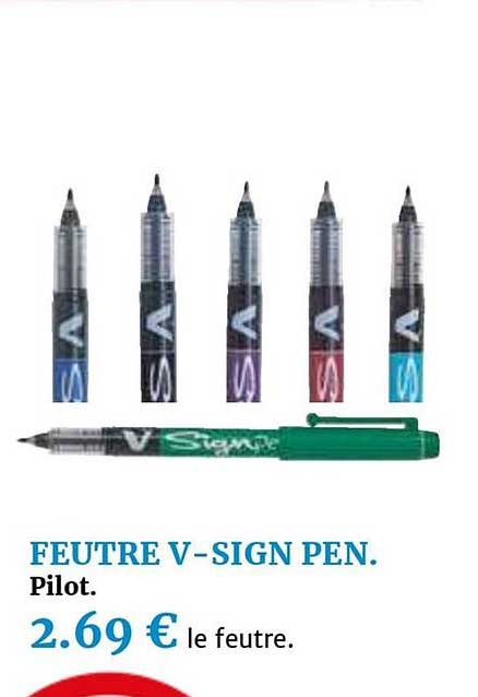 feutre v sign pen pilot
