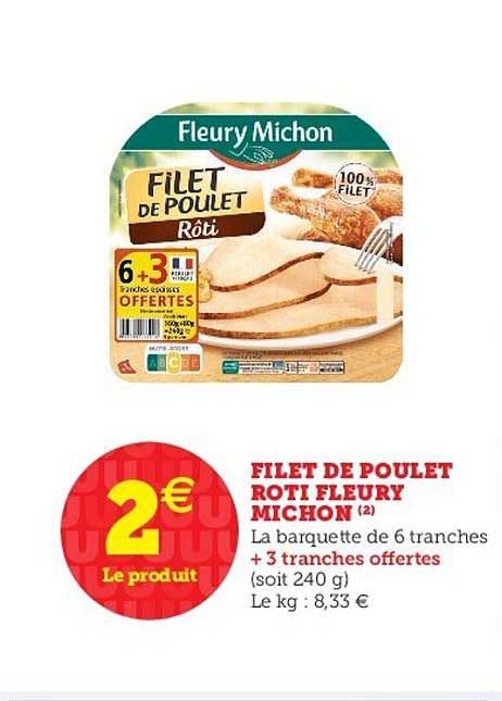filet de poulet rôti fleury michon