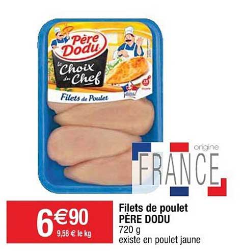 filets de poulet père dodu