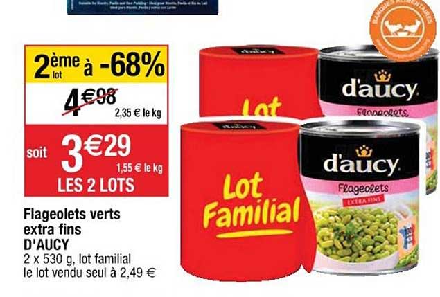 Flageolets Verts Extra Fins D'aucy