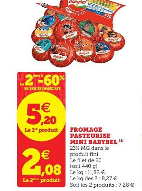 fromage pateurisé mini babybel