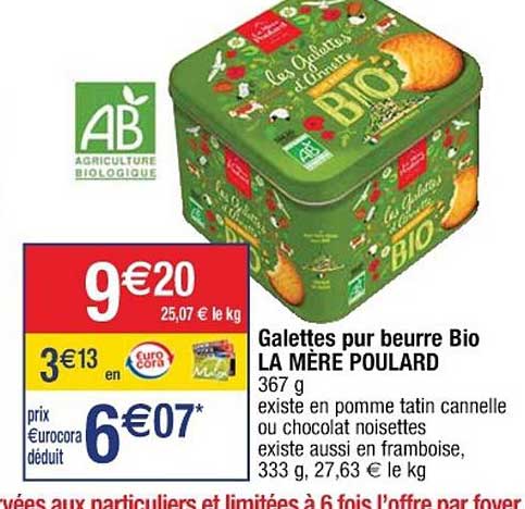 galettes pur beurre bio la mère poulard