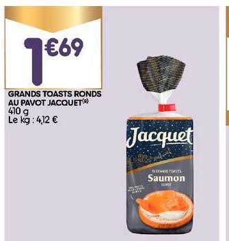 grands toats ronds au pavot jacquet