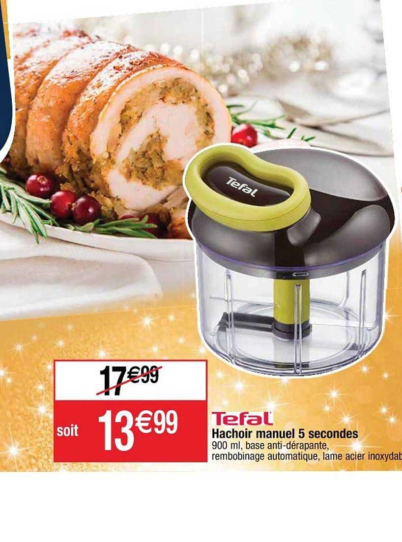 hachoir manuel 5 secondes