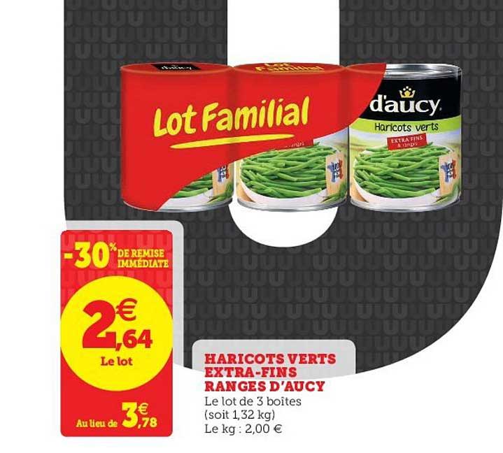 haricots verts extra-fins ranges d'aucy