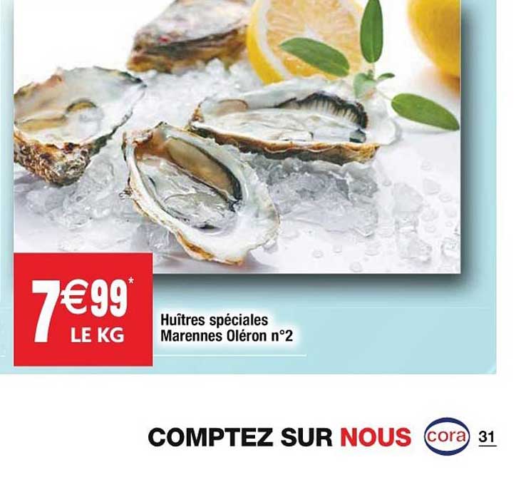 huîtres spéciales marennes oléron n°2