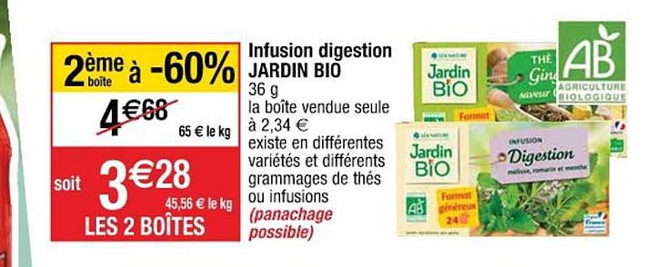 infusion digestion jardin bio