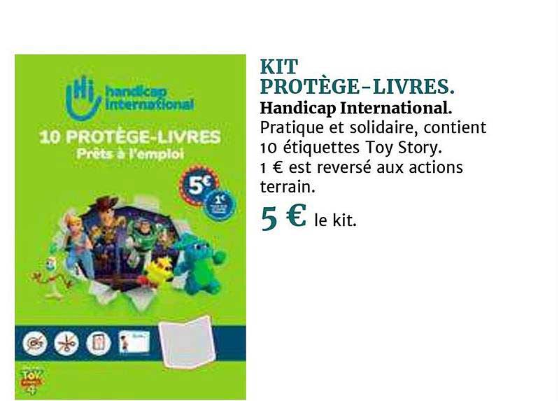 kit protège livres handicap international