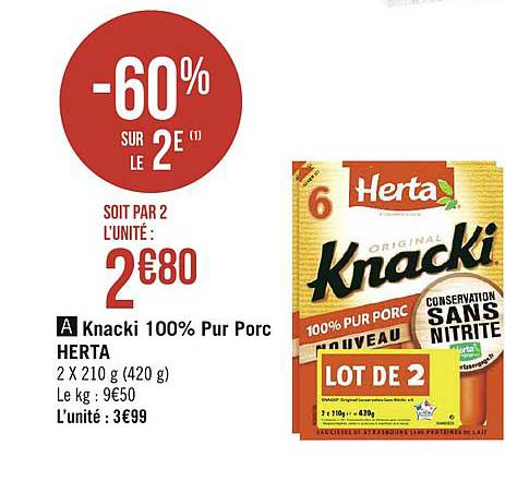 Knacki 100% Pur Porc Herta
